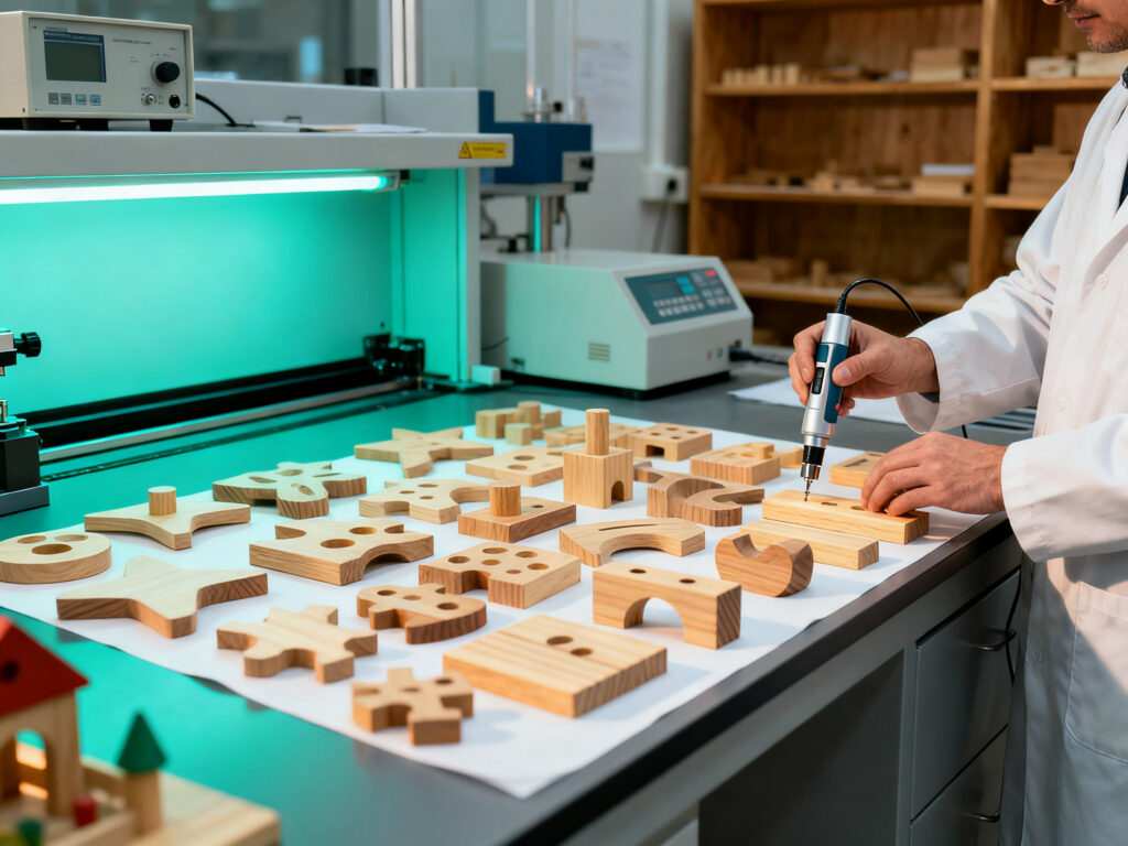 Wooden toy safety standard testing